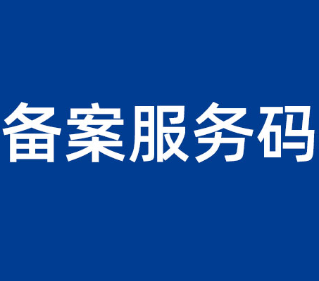 ICP备案服务码